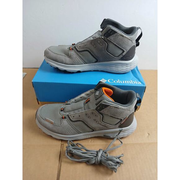 NWT Columbia Men’s Benson Mid Hiking Shoes Stratus/Desert Orange 9.5